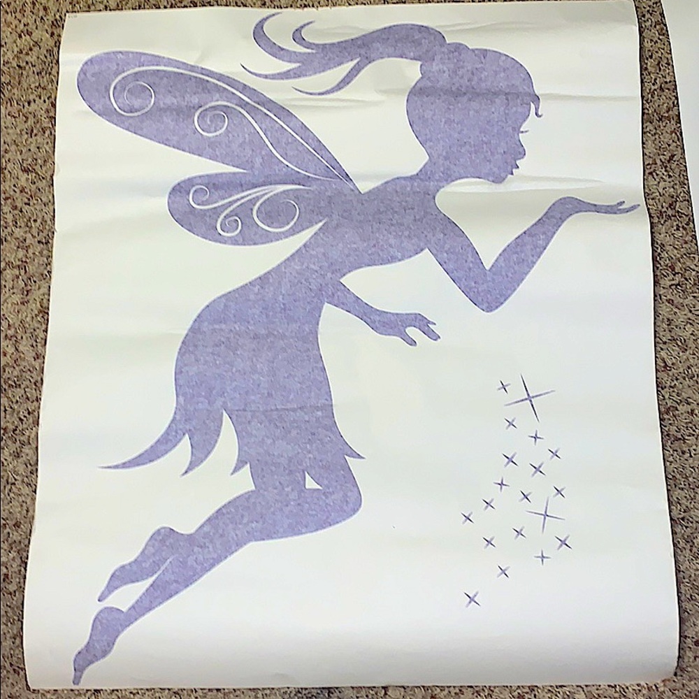 Wallums Lavender Fairy Art Decal